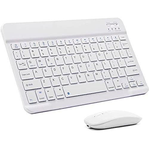 Other Wireless Bluetooth Keyboard And Mouse Set Rechargeable - White