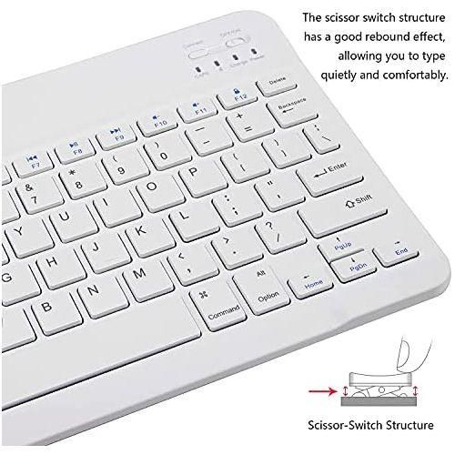 Other Wireless Bluetooth Keyboard And Mouse Set Rechargeable - White