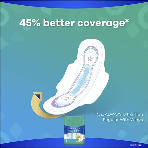 Always Ultra Thin Pads, Size 3, Extra Long, Super Absorbency, With Wings, 38 Count