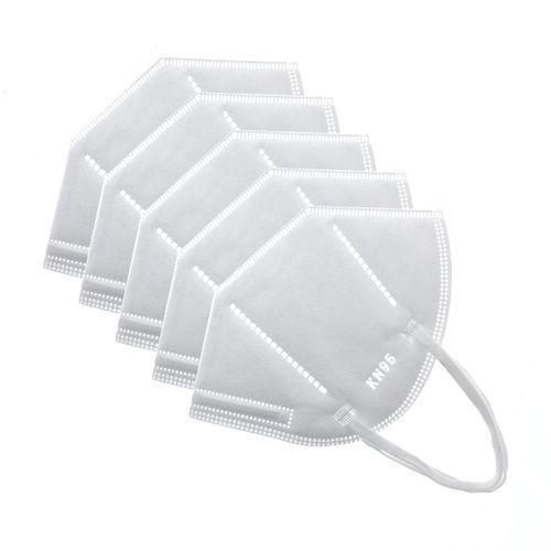 5pcs - 100pcs Kn95 Masks Dustproof And Breathable Anti-Spray Protective Masks - White