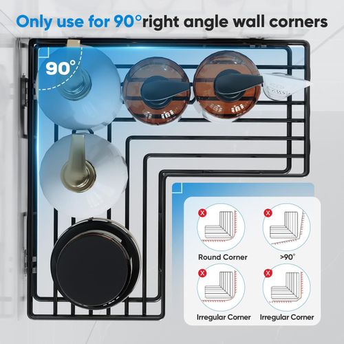 Bathroom 5pcs Shower Caddy Organizer Set - Black