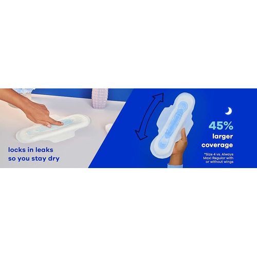 Always Maxi Overnight Pads With Flexi-Wings, Extra Heavy Unscented, Size 5 (24 ct)
