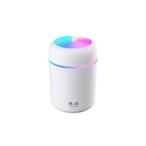 Portable Colorful Mini H2o Humidifier- Essential Oil Diffuser, 300 Ml USB Air For Bedroom, Car, Office, Desktop With Light & 2 Mist Modes - Multicolors