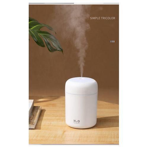 Portable Colorful Mini H2o Humidifier- Essential Oil Diffuser, 300 Ml USB Air For Bedroom, Car, Office, Desktop With Light & 2 Mist Modes - Multicolors