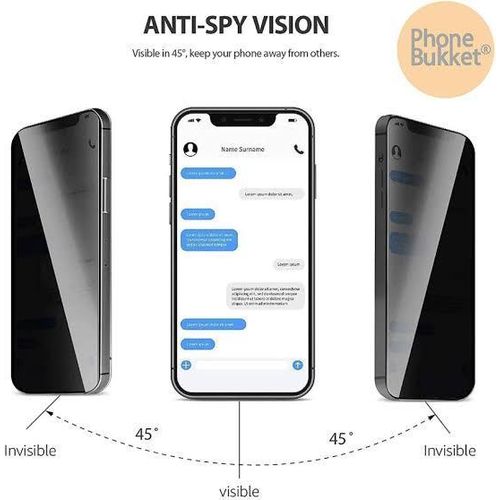 Screen Privacy Anti Peep  Protector Privacy For IPhone XR And IPhone 11 , IPhone 12 , IPhone 13 , IPhone 14 , IPhone 15 And Pro Max Series