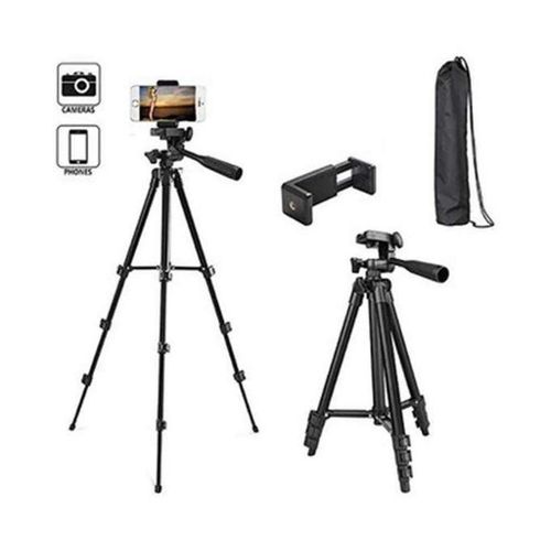 Professional Foldable Heavy Duty Phone And Camera Tripod 3388 - Black