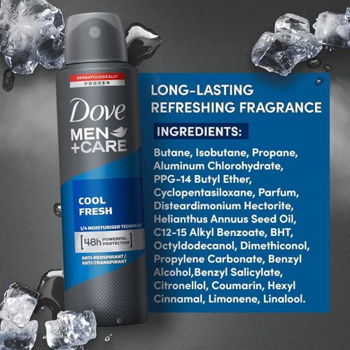 Dove Cool Fresh Anti-Perspirant Deodorant Aerosol for Men 250 ml