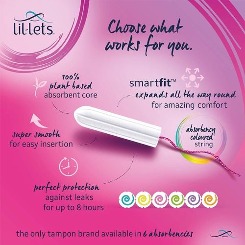 Lil Lets  Smartfit Tampons, Super, 32 Tampons