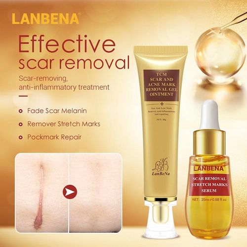 Lanbena Scar Removal Stretch Marks Serum & Gel