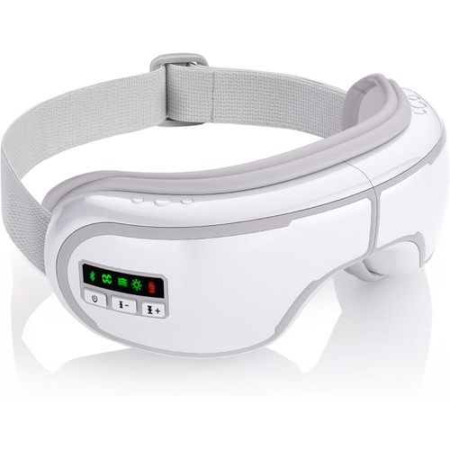 Mulit Modes Intelligent Air Pressure Vibration Wireless Music Eye Massager with Heat,FSA/HSA Eligible Eye Mask,Compression Massage,Eye Massager for Migraine Relief,Reduces Dark Circles, Eye Strain & Improve Sleep, Ideal Gift