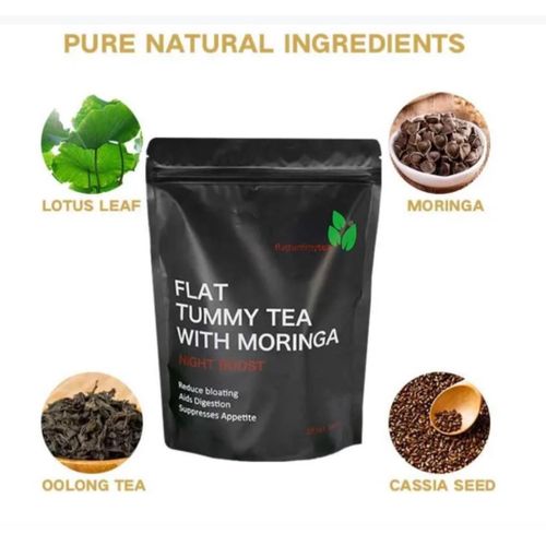 Flat Tummy Tea With Moringa That Reduces Bloating, Aids Digestion And Suppresses Appetite.