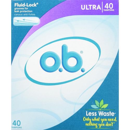 o.b. Original Non-Applicator Tampons, Ultra Absorbency, 40 Count (US)