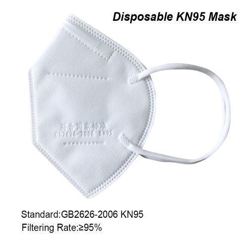 5Pcs Kn95 Anti Pm2.5 Anti Particle Face Masks - White
