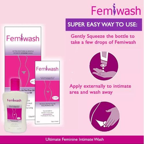 Femiwash Ultra Soothing and Gentle Intimate Hygiene Wash (20ml)