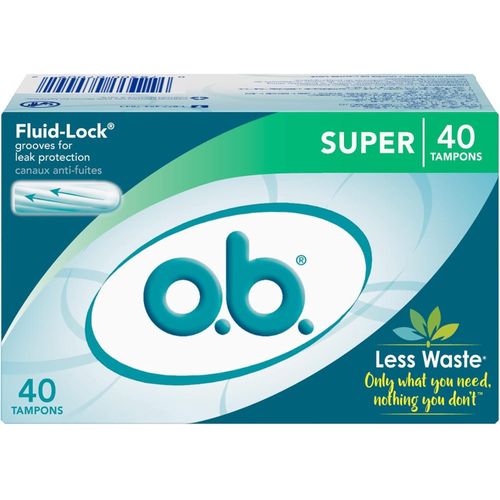 o.b. Applicator Free Digital Tampons, Super - 40 Count (US)
