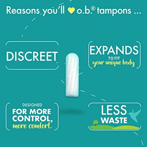 o.b. Applicator Free Digital Tampons, Super - 40 Count (US)
