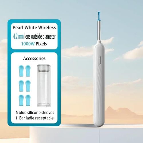 Visual Ear Wax Removal Tool With 1080P HD Waterproof Camera, Wireless Otoscope Double Quick Hand Pump,Suitable For IOS And Android Smartphones - Multicolor