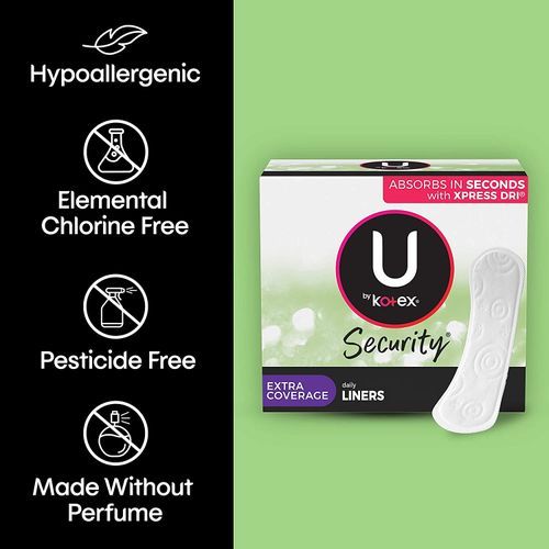 U by Kotex Panty Liners, Light Absorbency, Extra Coverage, Unscented, 112 Count