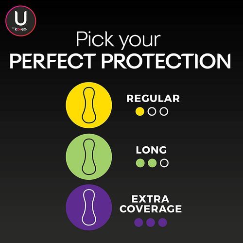 U by Kotex Panty Liners, Light Absorbency, Extra Coverage, Unscented, 112 Count