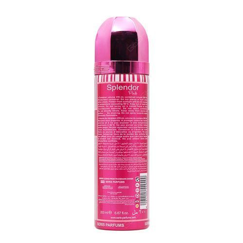 Series Splendor pink Deodorant Body Spray For Women