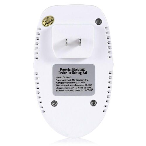 Decdeal Electromagnetic Ultrasonic Plug-in Anti Mosquito Mouse Insect Control Repellent Electric Pest Reject Bug Cockroach Repeller with Night Light AC110-250V -Multicolor
