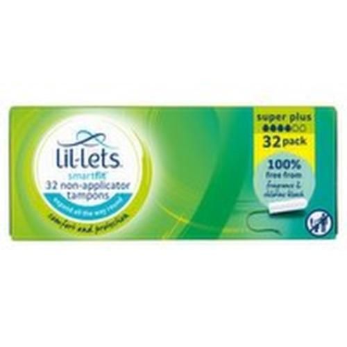 Lil Lets Smartfit Super Plus Non-Applicator Tampons - Pack Of 32