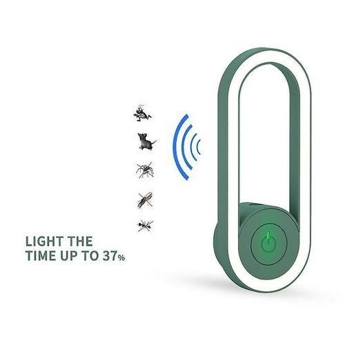 Multifunctiona Wall Plug Electronic Ultrasonic Smart Pest Repeller Mosquito Bugs Cockroach Light- Multicolor