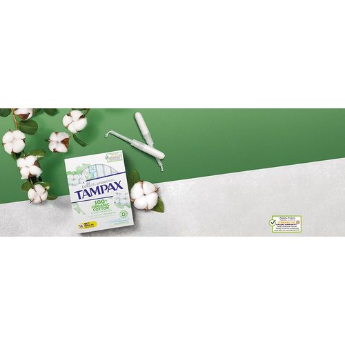 Tampax Cotton Protection Super Tampons Applicator - 16 Count
