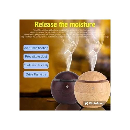 Portable Mini Aroma Diffuser And Humidifier - wood
