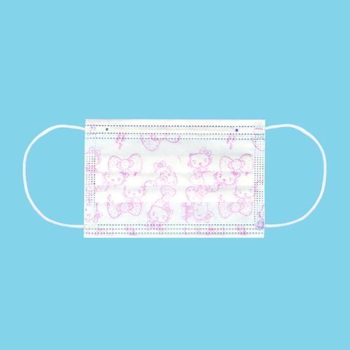 Kids Lovely Fashion Children Face Masks Medical Ear Loop Disposable Face Masks Design May Vary 50PCs - White Design