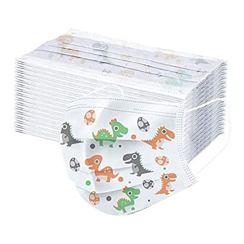 Other 50pcs Kids Disposable Face Masks for Ages 4-12 Children - White
