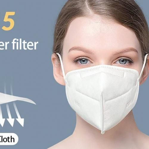 Mask 10pcs Kn95 Masks Dustproof And Breathable Anti-Spray Protective Masks - White