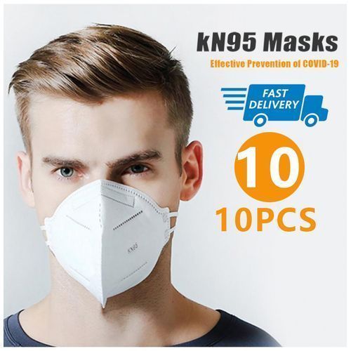 10Pcs Kn95 Masks Dustproof - White