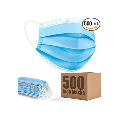 50 Pieces Of Disposable Facemask-Blue