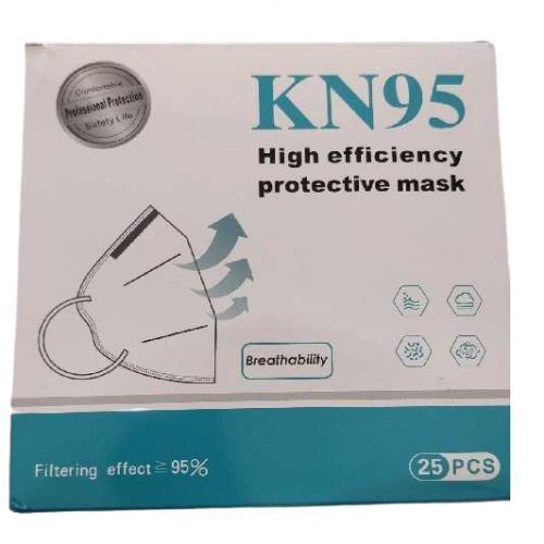 Kn-95 Protective Face Masks - Black/White, 20pcs
