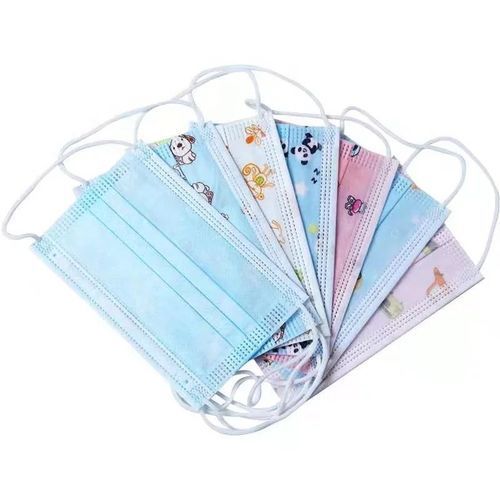 Kids Lovely Fashion Disposable Ear loop Face Mask 3 Ply Face Mask -Color And Design May Vary