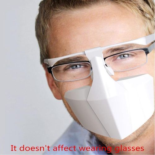 White Smart Unisex Reusable Protective Face Shield Mask For Covid19 - White
