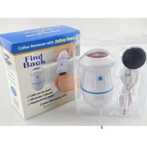 Callus Remover With Built in Vacuum-White