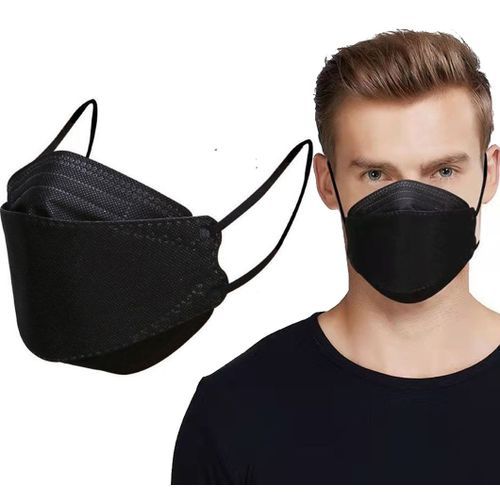 Mask 10pc 4 Layer Disposable Face Mouth Mask  - Black
