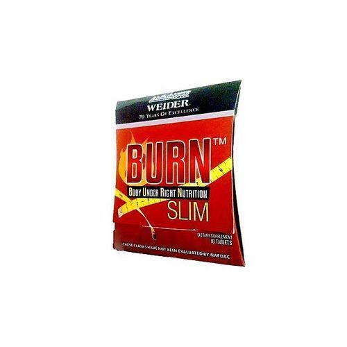 Weider Burn Slim Tablets -10 Tablets, Natural Appetite Suppressant, Burns Fat.
