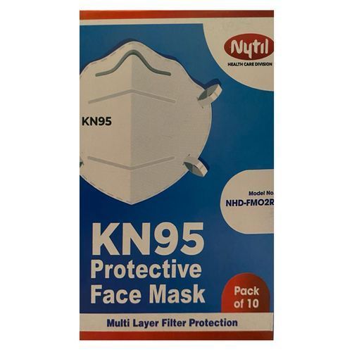 Nytil 10 pcs Kn95 99% Filtration Soft & Breathable Mask - White