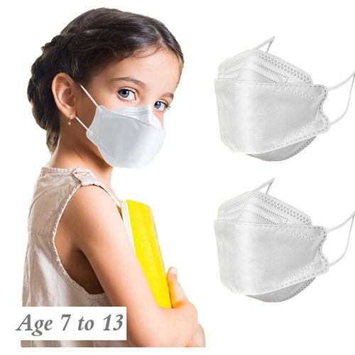 KF94 10pcs Kids Disposable Face Mask for Ages 7-13 Children - Black