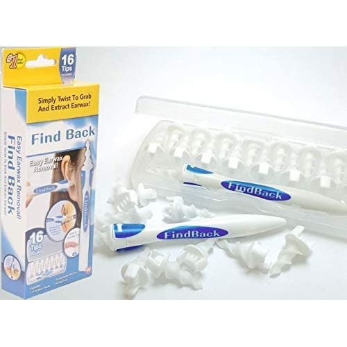 Ear Wax Remover Tool Kit Cleaner With Soft Silicone Spiral, White.