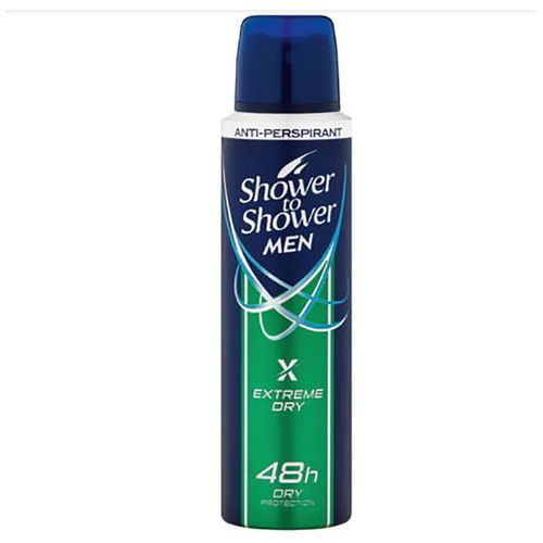 Shower to Shower Extreme Dry Mens Body Spray Deodorant 150ml