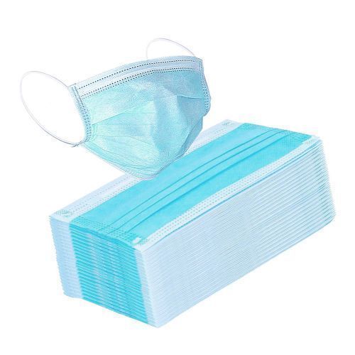 50 Pack Surgical Disposable Face Masks with Elastic Ear - Blue