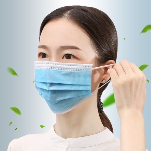 50 Pack Surgical Disposable Face Masks with Elastic Ear - Blue