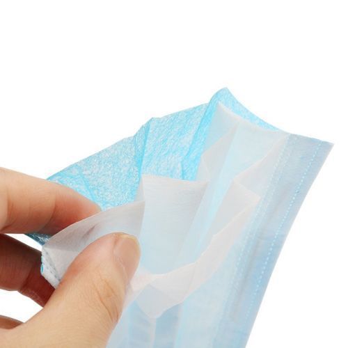 50 Pack Surgical Disposable Face Masks with Elastic Ear - Blue