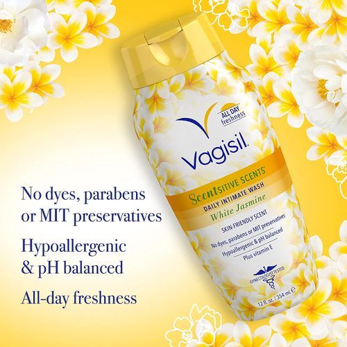 Vagisil Scentsitive Scents Daily Intimate Feminine Wash - White Jasmine, 12Oz