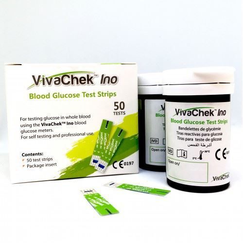 VIVACHEK INO Blood Glucose Strips, 50 Tests