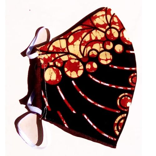 4 PC's Cotton Kitenge Face Masks - multi colour.
